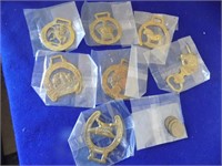 Lot Horse Brass Pieces few coins