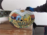 Small Hand Painted Sink from Mexico