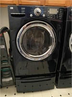 LG Tromm Steam Washer & Gas Dryer w/ Storage