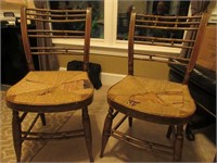 Antique Hitchcock Chairs with Cane Seats