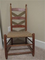 Antique New Lebanon 'Shaker' Ladderback Chair