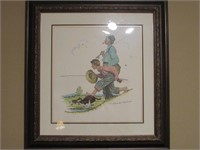 Signed Antique Painting by Norman Rockwell
