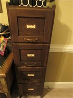 Antique Weis Mission Style Filing Cabinet