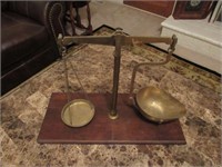 Antique W & T Avery Solid Brass Balance Scale