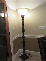 Floor Lamp with Glass Shade