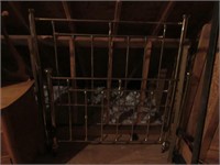 Antique Brass Bed Frame & Steel Coil Box-Spring