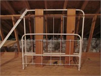 Antique White Hospital Bed with Rails