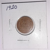 1920 Lincoln Wheat Penny United States 1 Cent