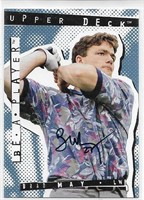 Brad May Be A Player Autographed card