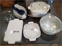 Corning Ware Dishes, Spoon Holder, etc.