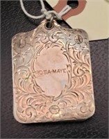 Engraved Sterling Silver Picture Holder