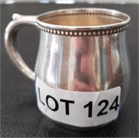 Engraved Sterling Silver Cup w/ Dent