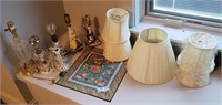 (6) Table Lamps, (5) Lamp Shades & more
