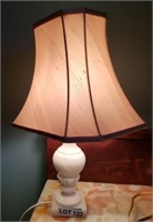 Genuine Alabaster Charneca Lamp & Other Lamp