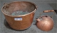 Copper Hand-hammered Candy Kettle w/ Bail