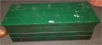Primitive Green Painted Blanket Chest