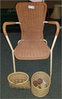 Lawn Chair w/ (2) Baskets