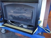 3 Foot wide Gas Fireplace with Enclosure