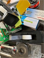 Office supplies lot tape stapler organizer misc
