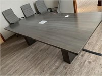 4' x 8' Gorgeous grey conference table media use