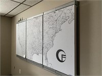 Dry erase media wall mount conference use system