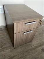 mobile 2 drawer grey beige laminate file cabinet