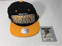 Boston Bruins Hat With Esso Esposito Card