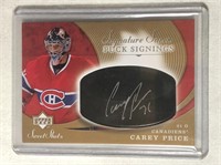 Carey Price Autographed Rookie Hockey Card