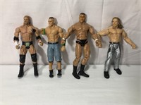 4 WWE Wrestling Action Figures