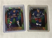 2 Coast To Coast Legends Hockey Cards /99