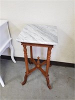 Side table with granite top