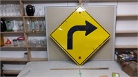 Right Turn Road Sign