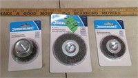 4" Wire Wheel with Arbor  Lot   New