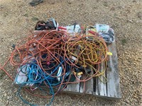 Pallet of cords & tools