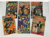 6 - DC Comic Books, Superman. Wonder Woman
