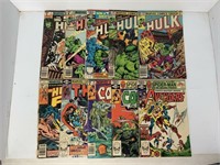 10 - Marvel Comic Books -Hulk, Thor, Avengers and
