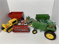 Asst. John Deere and Tonka Tractor Toys