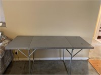 Vintage 5ft  Aluminum Folding Table