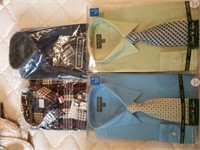 Mens New Dress Shirts Sz Lg and 1x 16 1/2" Neck