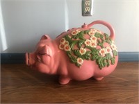 Large Vintage Plastic Piggy Bank