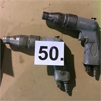 2 Grey pneumatic Sioux Brand Drills model 2308A