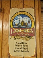 Last Run Tavern Beer Sign