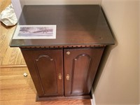 Mahogany Two Door Lockable Cabinet