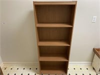 4 Shelf Wood Designed Bookcase