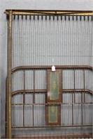 DOUBLE BEDSET WITH IRON HEADBOARD
