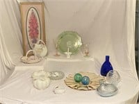Collection of Vintage Glass Items