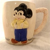 Rare Hand Painted Mickey Mouse Mug