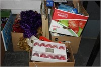 4 BOXES CHRISTMAS ITEMS