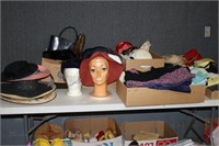 OLD HATS, SHOES, CLOTHES