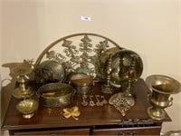 Collection of Brass Household Items